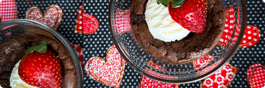 Lovers’ Chocolate Lava Bowls