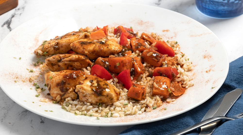 Sweet & Spicy Chicken with Bell Pepper & Sweet Potato ModifyHealth